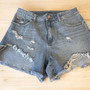 Sincerely Jules Blue Distressed Jean Shorts